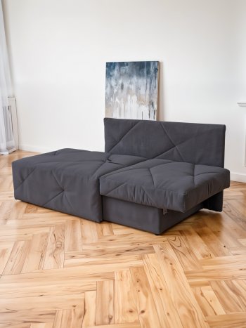 Диван 1010 графит, правый (BRENDOSS) в Краснотурьинске - krasnoturinsk.mebel-e96.ru
