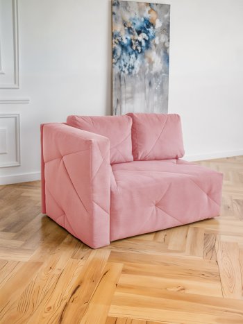 Диван 1010 розовый, левый (BRENDOSS) в Краснотурьинске - krasnoturinsk.mebel-e96.ru