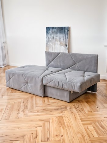 Диван 1010 серый, правый (BRENDOSS) в Краснотурьинске - krasnoturinsk.mebel-e96.ru