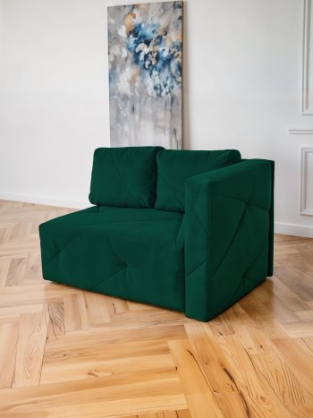 Диван 1010 изумруд, правый (BRENDOSS) в Краснотурьинске - krasnoturinsk.mebel-e96.ru