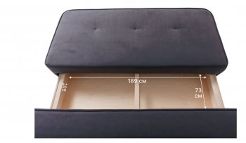 Диван-кровать 1001 графит (Brendoss) в Краснотурьинске - krasnoturinsk.mebel-e96.ru