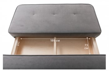 Диван-кровать 1001 серый (Brendoss) в Краснотурьинске - krasnoturinsk.mebel-e96.ru
