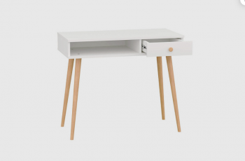 Стол письменный, арт.6-01101, белый (ГК) в Краснотурьинске - krasnoturinsk.mebel-e96.ru