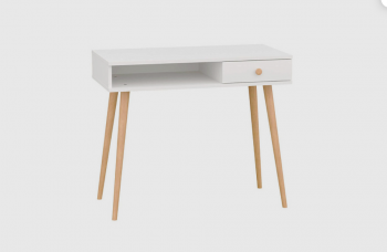 Стол письменный, арт.6-01101, белый (ГК) в Краснотурьинске - krasnoturinsk.mebel-e96.ru