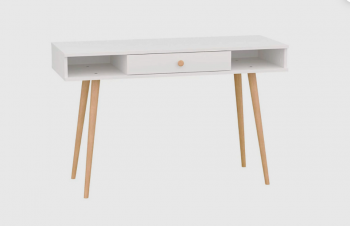 Стол письменный, арт.6-01102, белый (ГК) в Краснотурьинске - krasnoturinsk.mebel-e96.ru