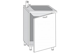 2.60.1мн Грейс Шкаф-стол под мойку (накладную) с одной дверцей (б/столешницы) в Краснотурьинске - krasnoturinsk.mebel-e96.ru | фото