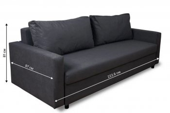 Диван 730 графит (Brendoss) в Краснотурьинске - krasnoturinsk.mebel-e96.ru