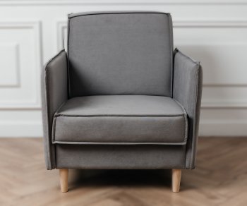 Кресло 831 Серый, велюр (Brendoss) в Краснотурьинске - krasnoturinsk.mebel-e96.ru