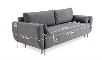 Диван 920 серый (Brendoss) в Краснотурьинске - krasnoturinsk.mebel-e96.ru