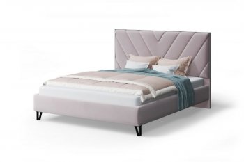 Кровать Аделия мягкая Dusty rose (пепельная роза), 1600 (МЛК) в Краснотурьинске - krasnoturinsk.mebel-e96.ru