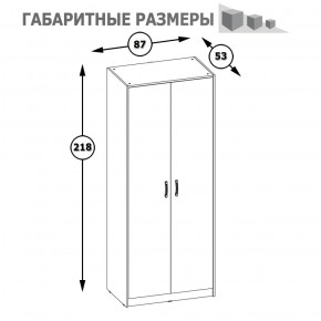 Шкаф 2-х дверный Альфа 13.42 солнечный свет в Краснотурьинске - krasnoturinsk.mebel-e96.ru