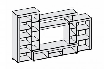 Гостиная Аллегро вар. 1 (Диал) в Краснотурьинске - krasnoturinsk.mebel-e96.ru