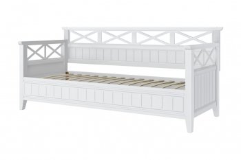 Кровать из массива Амелия белый античный (БМ) в Краснотурьинске - krasnoturinsk.mebel-e96.ru