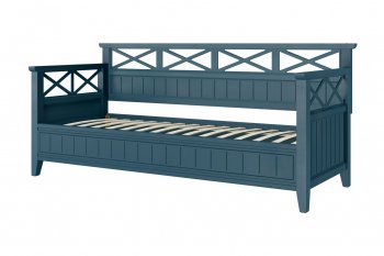 Кровать из массива Амелия сапфир без ящиков (БМ) в Краснотурьинске - krasnoturinsk.mebel-e96.ru