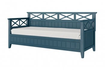 Кровать из массива Амелия сапфир без ящиков (БМ) в Краснотурьинске - krasnoturinsk.mebel-e96.ru