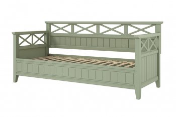 Кровать из массива Амелия зеленый самшит (БМ) в Краснотурьинске - krasnoturinsk.mebel-e96.ru