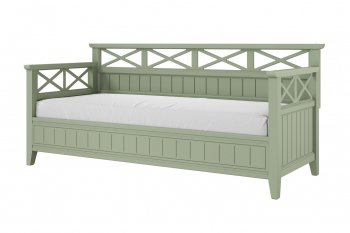 Кровать из массива Амелия зеленый самшит (БМ) в Краснотурьинске - krasnoturinsk.mebel-e96.ru