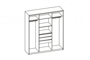 Шкаф-купе 1700 мм 3-х дверный с 1-м зеркалом (арт. 012) бодега (Диал) в Краснотурьинске - krasnoturinsk.mebel-e96.ru