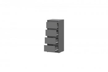 Комод Айден КМ06-400 серый графит (ИЦ) в Краснотурьинске - krasnoturinsk.mebel-e96.ru