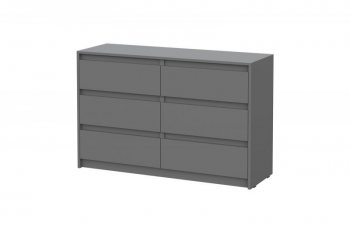 Комод Айден КМ06-1200 серый графит (ИЦ) в Краснотурьинске - krasnoturinsk.mebel-e96.ru | фото