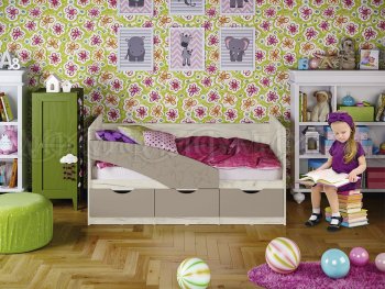 Кровать Бабочки Шарли мокко (Миф) в Краснотурьинске - krasnoturinsk.mebel-e96.ru