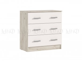 Комод 3 ящика Бася крафт/кашемир (Миф) в Краснотурьинске - krasnoturinsk.mebel-e96.ru