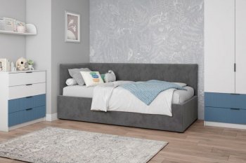 Диван-кровать Бенто с ПМ, велюр Маус (ДСВ) в Краснотурьинске - krasnoturinsk.mebel-e96.ru