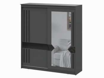 Шкаф-купе №25 2000 мм Блэк ЛАЙТ графит (СВ) в Краснотурьинске - krasnoturinsk.mebel-e96.ru