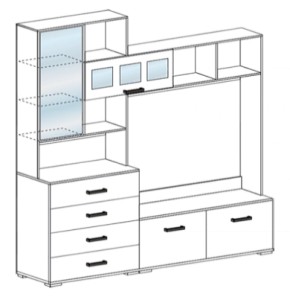 Стенка Яна ТВ 751 (СтендМ) в Краснотурьинске - krasnoturinsk.mebel-e96.ru