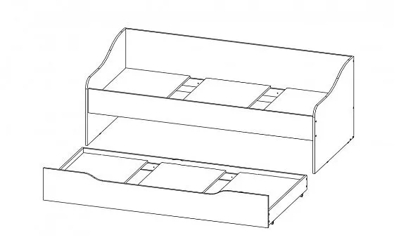 Кровать выдвижная Челси Color (Миф) в Краснотурьинске - krasnoturinsk.mebel-e96.ru