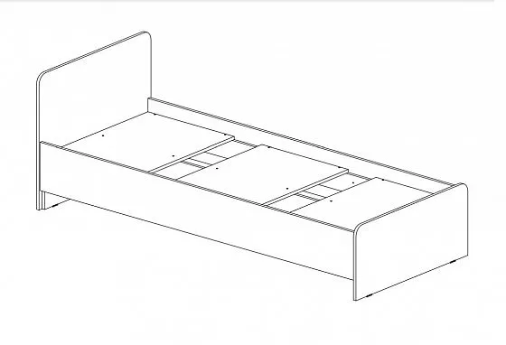 Кровать детская Челси Color (Миф) в Краснотурьинске - krasnoturinsk.mebel-e96.ru