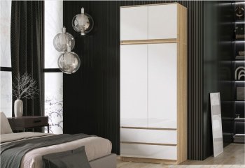 Шкаф Челси с антресолью 900 мм Сонома (Миф) в Краснотурьинске - krasnoturinsk.mebel-e96.ru