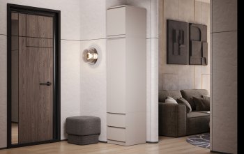 Пенал Челси 450 мм с антресолью Кашемир (Миф) в Краснотурьинске - krasnoturinsk.mebel-e96.ru