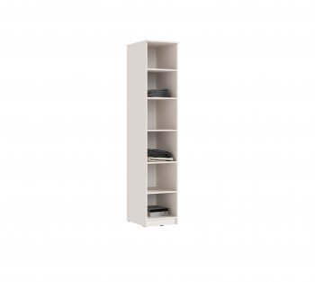 Пенал 400 мм Челси (1 створка) с антресолью, Кашемир (Миф) в Краснотурьинске - krasnoturinsk.mebel-e96.ru