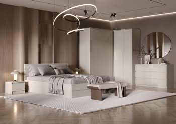 Спальный гарнитур Челси Кашемир. модульный (Миф) в Краснотурьинске - krasnoturinsk.mebel-e96.ru