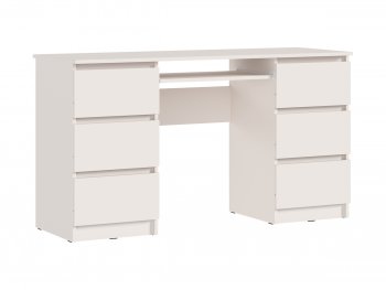 Письменный стол Челси 6 ящиков кашемир (Миф) в Краснотурьинске - krasnoturinsk.mebel-e96.ru