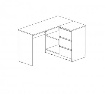 Стол письменный Челси угловой кашемир (Миф) в Краснотурьинске - krasnoturinsk.mebel-e96.ru