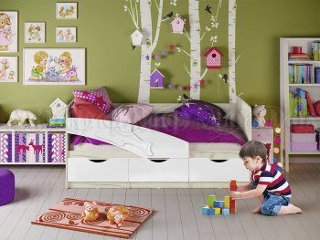 Кровать Дельфин шарли белый (Миф) в Краснотурьинске - krasnoturinsk.mebel-e96.ru