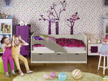 Кровать Дельфин №1 шарли мокко (Миф) в Краснотурьинске - krasnoturinsk.mebel-e96.ru