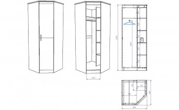 Шкаф угловой Денвер (СБК) в Краснотурьинске - krasnoturinsk.mebel-e96.ru
