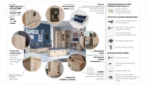 Комод 5ящ Валенсия Дуб сонома (Имп) в Краснотурьинске - krasnoturinsk.mebel-e96.ru