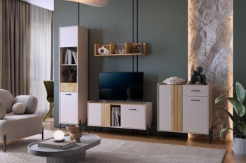 Стенка Доминика модульная  (Мебельсон) в Краснотурьинске - krasnoturinsk.mebel-e96.ru