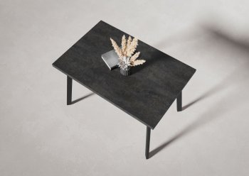 Стол нераздв. Дублин 32 КРАФТ В2, ЛДСП Цемент темный (Вудман) в Краснотурьинске - krasnoturinsk.mebel-e96.ru