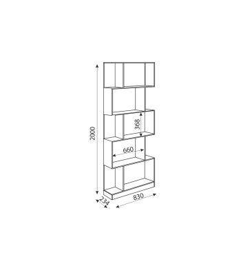 Стеллаж Дуглас М05 (Риннер) в Краснотурьинске - krasnoturinsk.mebel-e96.ru