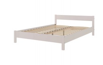 Кровать из массива Эби Льняной (БМ) в Краснотурьинске - krasnoturinsk.mebel-e96.ru
