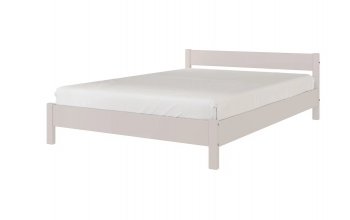 Кровать из массива Эби Льняной (БМ) в Краснотурьинске - krasnoturinsk.mebel-e96.ru