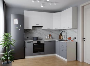 Угловой кухонный гарнитур Элеганция 2200*1600 мм Sanvut в Краснотурьинске - krasnoturinsk.mebel-e96.ru