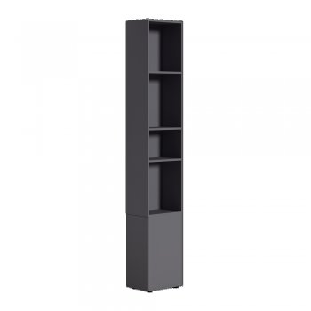 Шкаф модульный Эйр, графит (Моби) в Краснотурьинске - krasnoturinsk.mebel-e96.ru