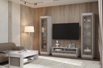 Стенка Фантазия модульная, кашемир (Олмеко) в Краснотурьинске - krasnoturinsk.mebel-e96.ru