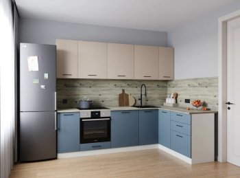 Угловой кухонный гарнитур Фьюжн 2600*1600 мм Sanvut в Краснотурьинске - krasnoturinsk.mebel-e96.ru